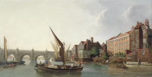 Vista del viejo puente de Westminster, Londres